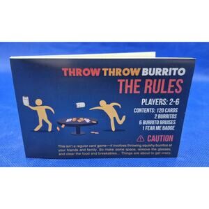 Throw Throw Burrito REPLACEMENT Original 2020 Rulebook